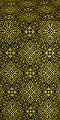 Vilno silk (rayon brocade) (black/gold)