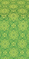 Vilno silk (rayon brocade) (green/gold)