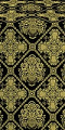 Donetsk metallic brocade (black/gold)