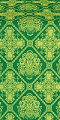 Donetsk silk (rayon brocade) (green/gold)