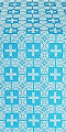 Czar's metallic brocade (blue/silver)