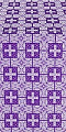 Czar's metallic brocade (violet/silver)