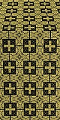 Czar's silk (rayon brocade) (black/gold)