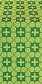 Czar's silk (rayon brocade) (green/gold)