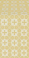 Czar's silk (rayon brocade) (white/gold)