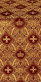 Kingdom metallic brocade (claret/gold)