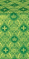 Kingdom silk (rayon brocade) (green/gold)