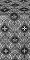 Kingdom silk (rayon brocade) (black/silver)