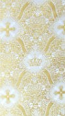 Kingdom silk (rayon brocade) (white/gold)