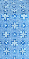 Ancient Byzantium metallic brocade (blue/silver)