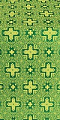 Ancient Byzantium silk (rayon brocade) (green/gold)