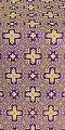 Ancient Byzantium silk (rayon brocade) (violet/gold)