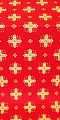 Ancient Byzantium silk (rayon brocade) (red/gold)