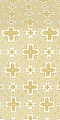 Ancient Byzantium silk (rayon brocade) (white/gold)
