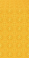 Alpha-and-Omega metallic brocade (yellow/gold)