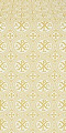 Alpha-and-Omega metallic brocade (white/gold)