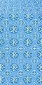 Alpha-and-Omega silk (rayon brocade) (blue/silver)