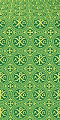 Alpha-and-Omega silk (rayon brocade) (green/gold)
