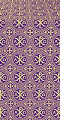 Alpha-and-Omega silk (rayon brocade) (violet/gold)
