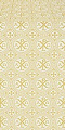 Alpha-and-Omega silk (rayon brocade) (white/gold)