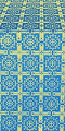 Ryazan metallic brocade (blue/gold)