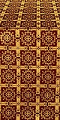 Ryazan metallic brocade (claret/gold)