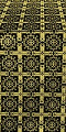 Ryazan metallic brocade (black/gold)