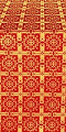 Ryazan metallic brocade (red/gold)