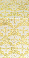 Koursk silk (rayon brocade) (white/gold)