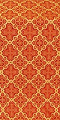 Kazan' silk (rayon brocade) (red/gold)