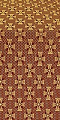 Petrograd silk (rayon brocade) (claret/gold)