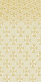Petrograd silk (rayon brocade) (white/gold)