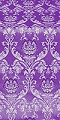 Rose metallic brocade (violet/silver)