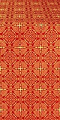 Mourom metallic brocade (red/gold)