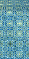 Murom silk (rayon brocade) (blue/gold)