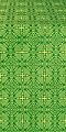 Murom silk (rayon brocade) (green/gold)
