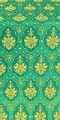 Chernigov silk (rayon brocade) (green/gold)