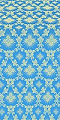 Loza silk (rayon brocade) (blue/gold)
