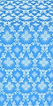 Loza silk (rayon brocade) (blue/silver)