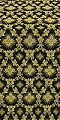 Loza silk (rayon brocade) (black/gold)