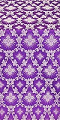 Loza silk (rayon brocade) (violet/silver)