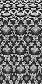 Loza silk (rayon brocade) (black/silver)