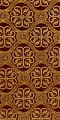 Floral Cross metallic brocade (claret/gold)
