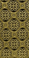 Floral Cross metallic brocade (black/gold)