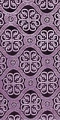 Floral Cross metallic brocade (violet/silver)