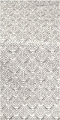 Floral Cross metallic brocade (white/silver)