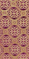Floral Cross silk (rayon brocade) (violet/gold)