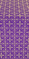Lyubava silk (rayon brocade) (violet/gold)