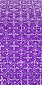 Lyubava silk (rayon brocade) (violet/silver)