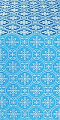 Lavra silk (rayon brocade) (blue/silver)